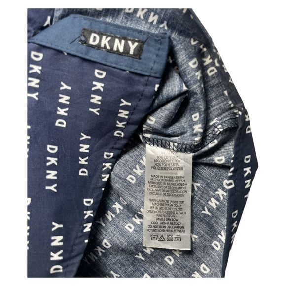 DKNY All-Over Logo Print Shirt 12M - Picture 5 of 6